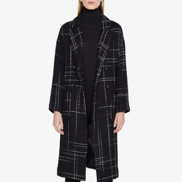 NWT Anine Bing - Norma Coat in Black Plaid - Picture 12 of 12